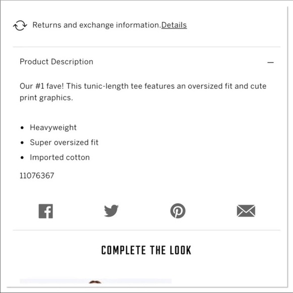 NWT VS PINK EXTRA LARGE LS CAMPUS TEE - Picture 3 of 4